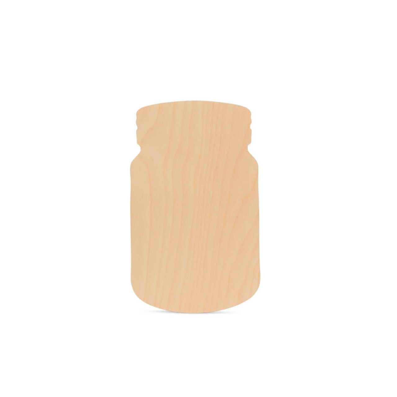 Wooden Mason Jar Cutout, Multiple Sizes Available, Unfinished Craft & DIY Rustic Decor | Woodpeckers
